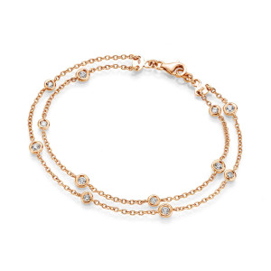 Clioro - Armband, 2-reihig, poliert